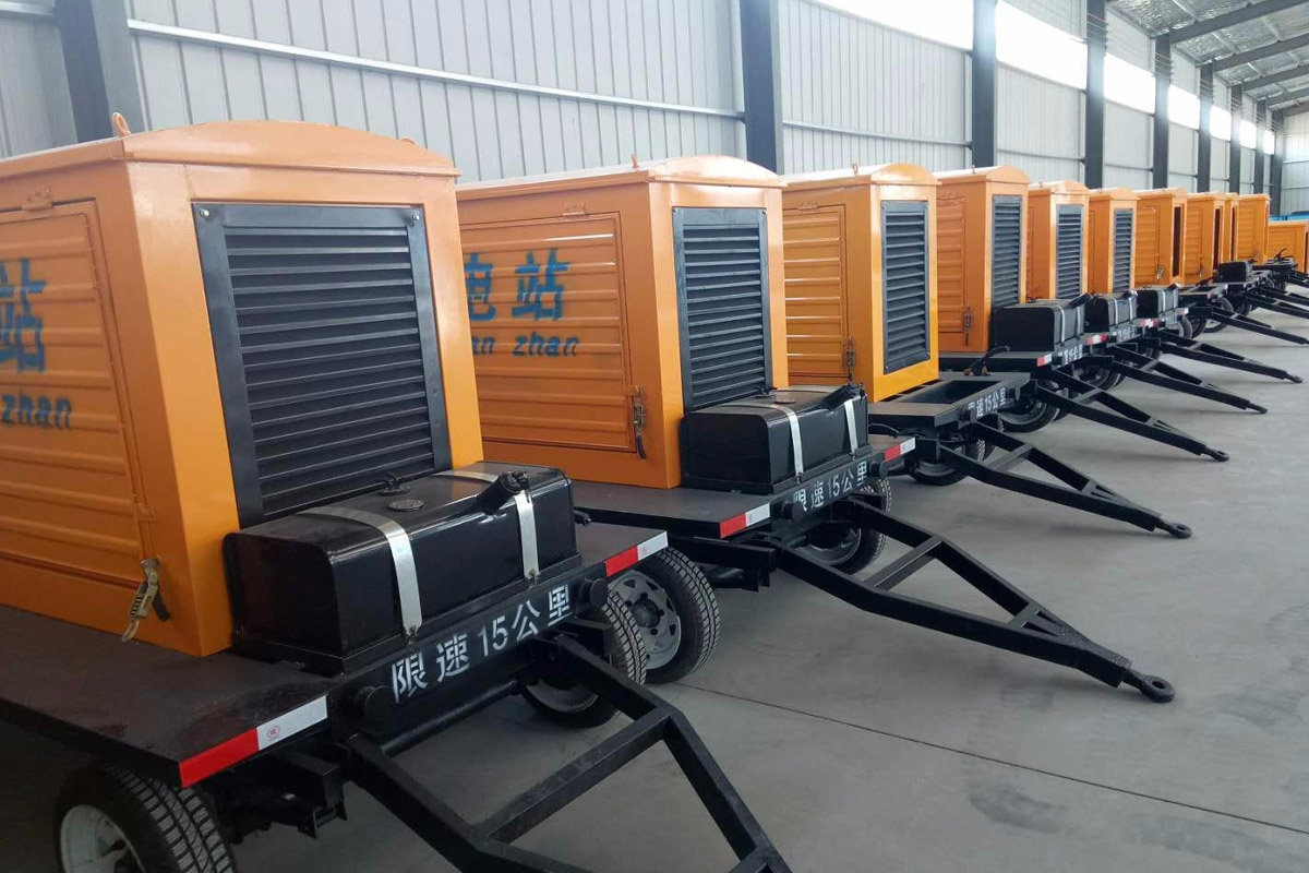 雅安发电机租赁施工现场